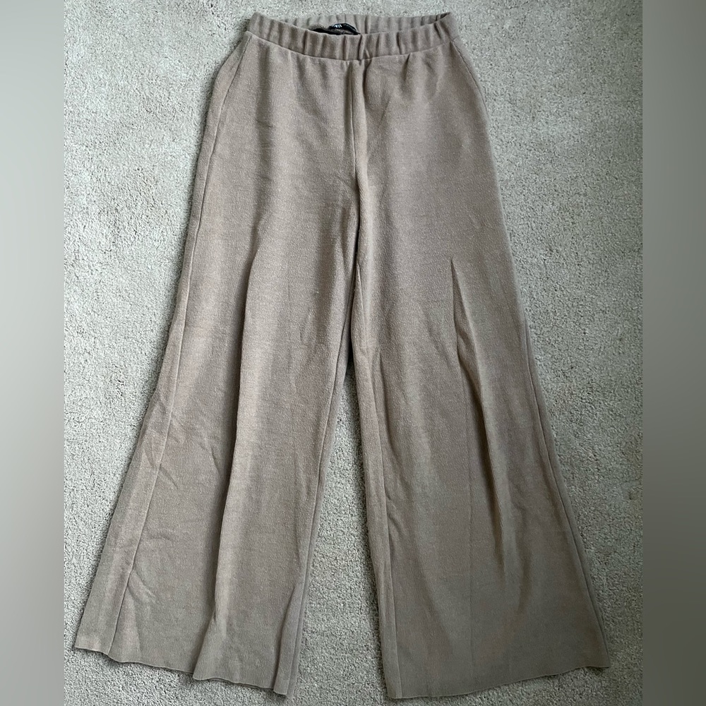 Zara wide leg knit pant